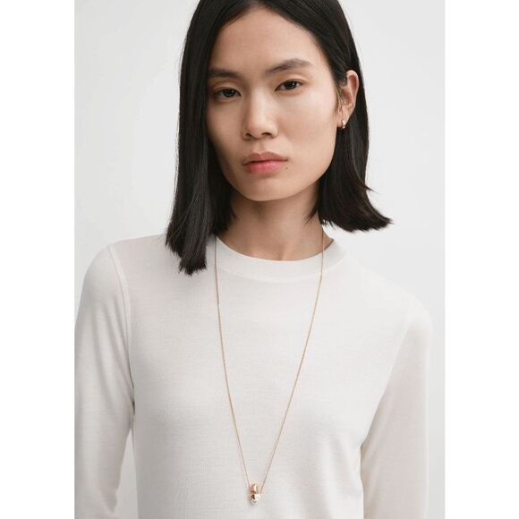 Toteme long-sleeve jersey dress meringue Size XL $520 - Picture 3 of 10